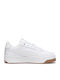 Carina Street Lux Damen Flatforms Sneakers Weiß