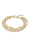 Lotus Watches Damen Armband Kette aus Stahl Vergoldet 20cm