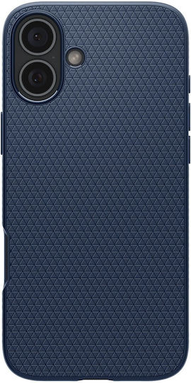 Spigen Liquid Air Задна корица Силикон Тъмносин (iPhone 16)