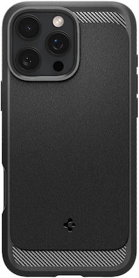 Spigen Rugged Armor (MagFit) Задна корица Пластмаса Устойчив матово черно (iPhone 16 Pro Max)