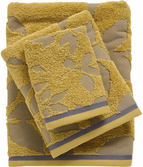Das Home Σετ Πετσέτες Μπάνιου 3τμχ 0753 Grey, Yellow Βάρους 530gr/m²