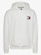 Flag Sweatshirt with Hood White