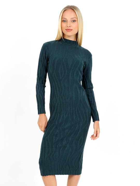 Doca Midi Kleid Green