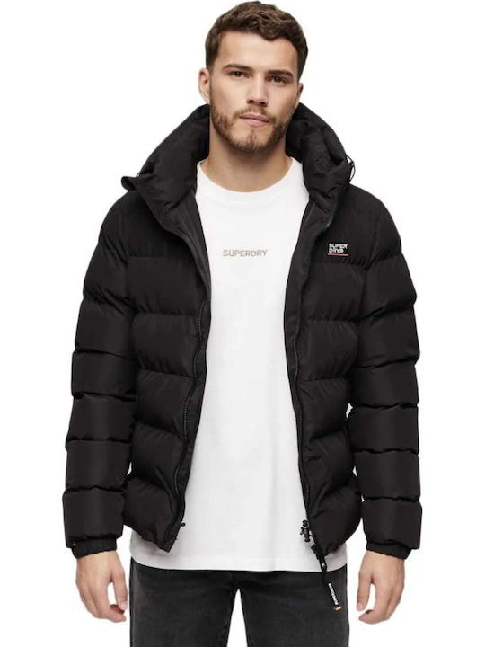 Superdry M D2 Sdcd Μπουφάν Puffer Μαύρο