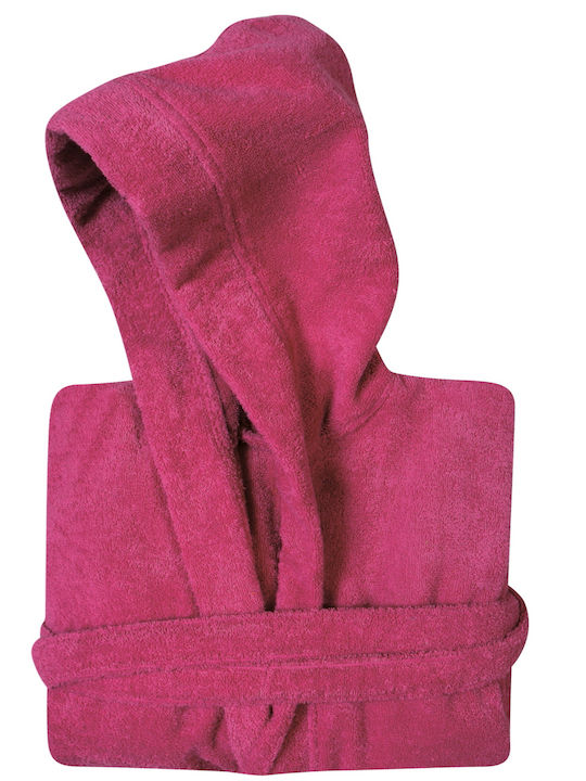 Das Home Casual Bademantel mit Kapuze Fuschia 430gr/m² 460180305904 Das Home Casual Bademantel mit Kapuze Fuschia 430gr/m² 460180305904