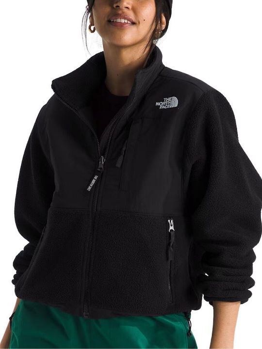 Retro Denali Κοντό Γυναικείο Μπουφάν για Χειμώνα Tnf Black