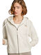 Edna Damen Sweatshirtjacke Kapuzen Mousse White