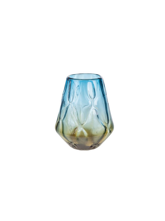 Romimex Decorative Vase Blue 27x23x27cm