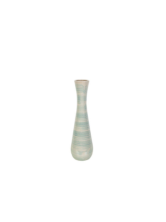 Romimex Decorative Vase Blue 17x17x59cm