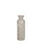 Romimex Decorative Vase Silver 13x13x40cm