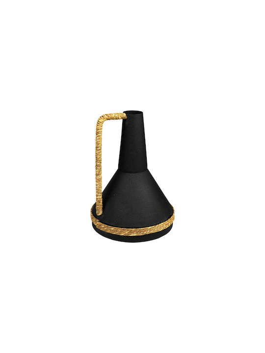 Romimex Decorative Vase Black 15x15x22cm