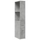vidaXL Ντουλάπι Μπάνιου 22x41x135cm Γκρι