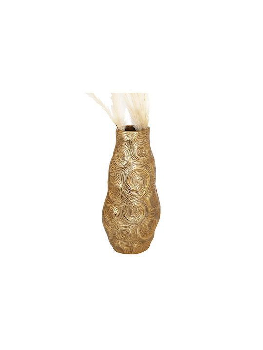 Romimex Decorative Vase Gold 17x17x35cm