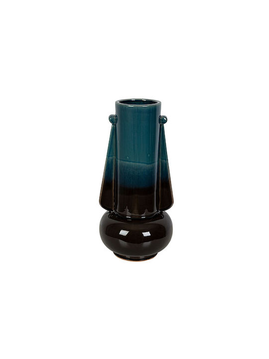 Romimex Decorative Vase Blue 22x22x44cm