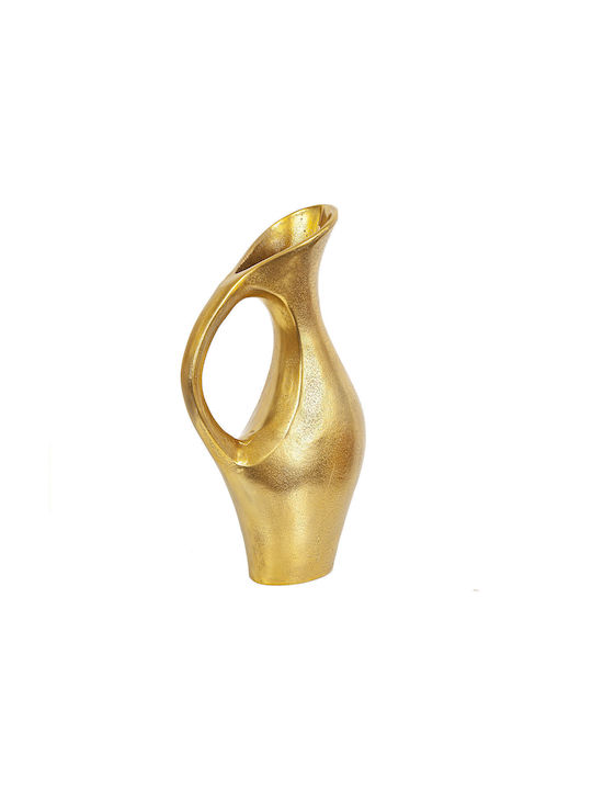 Romimex Decorative Vase Gold 24x11x42cm