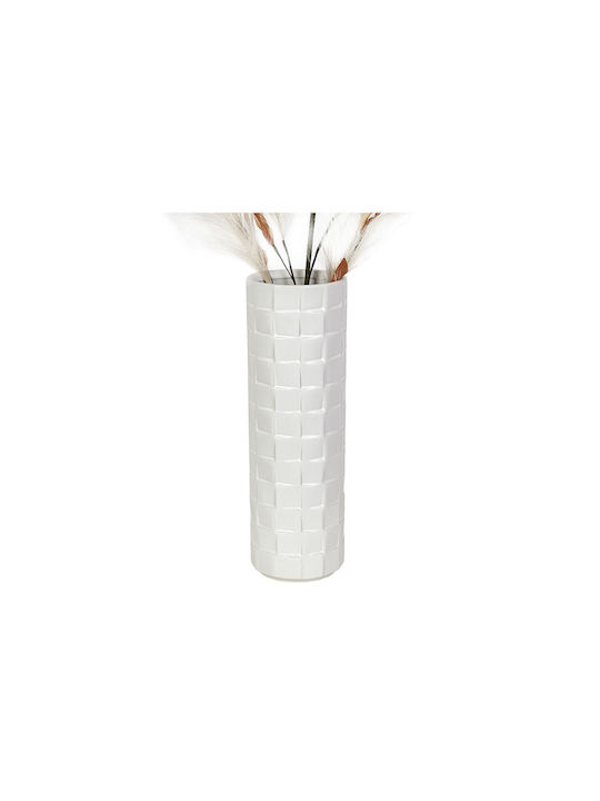 Romimex Decorative Vase White 13x13x40cm