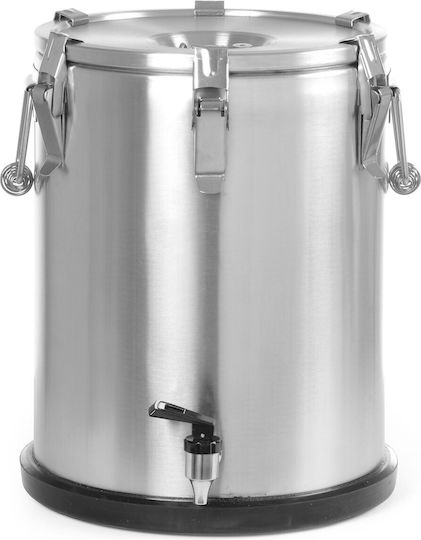 Thermobehälter Edelstahl Thermos Zapfhahn Lebensmitteltransport 25l Hendi 710234