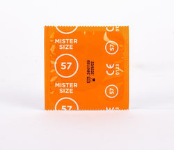 Mister Size Προφυλακτικά Extra Fine Pure Feel 1τμχ 57mm Natural
