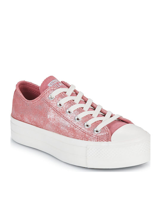 Lift Damen Flatforms Sneakers Rosa