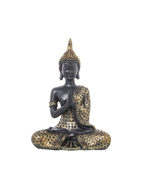 Decorative Figure Alexandra House Living Brown Gold Acrylic Plastic Melamine Buddha