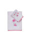 Das Home Set of baby towels 2pcs Pink, White Weight 420gr/m²