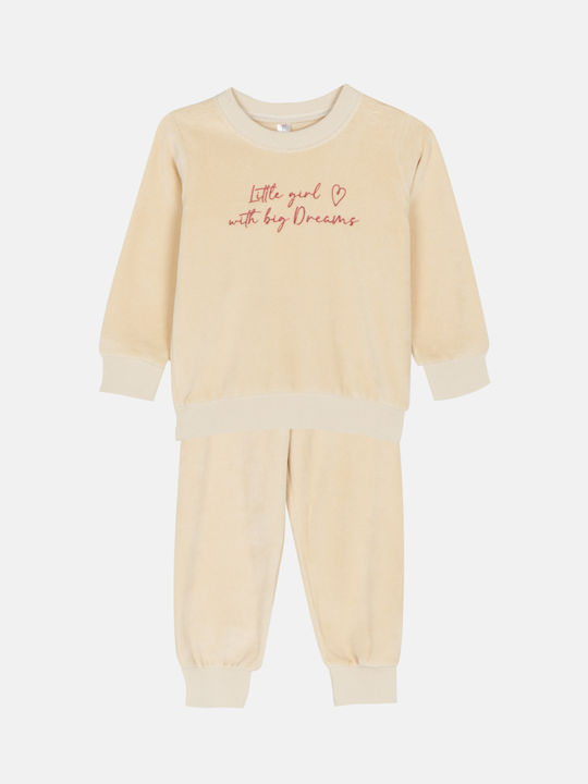 Dreams Kids Pyjamas Cotton Beige