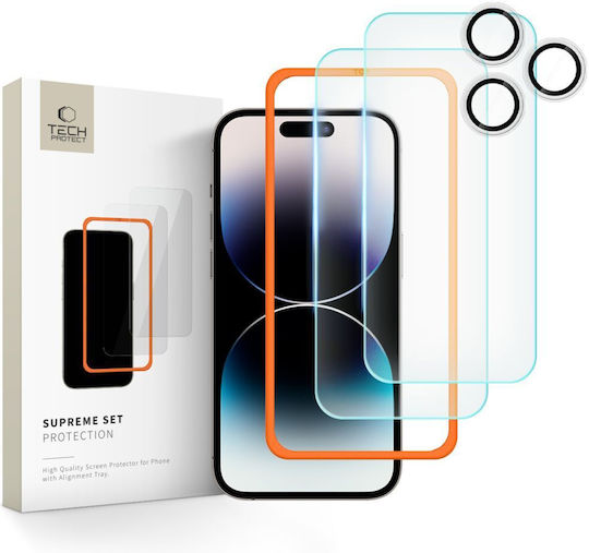 Tech-Protect Supreme Set Tempered Glass (iPhone 16 Pro)