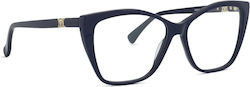 Max Mara Women's Acetate Skeleton Structure Cat Eye Black Max Mara Women's Acetate Skeleton Structure Cat Eye Black