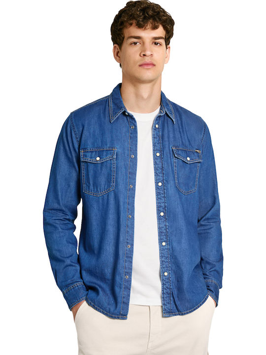 Long-sleeved Denim Shirt Denim