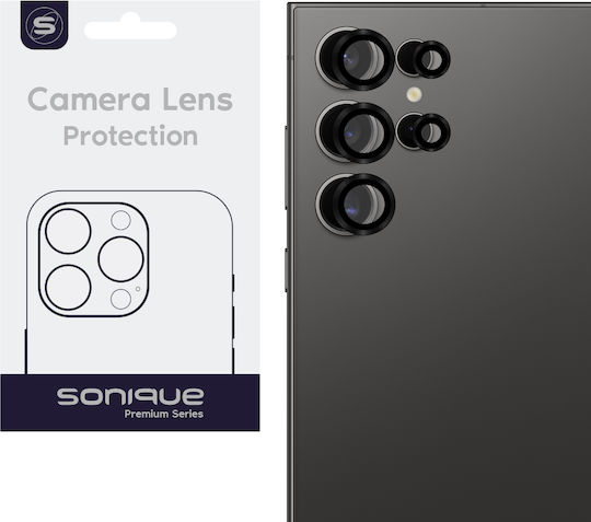 Sonique Camera Protection Tempered Glass Black for the Samsung Galaxy S24 Ultra