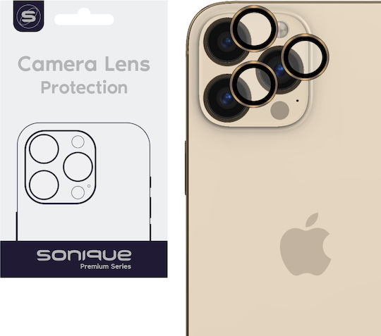 Sonique Προστασία Κάμερας Tempered Glass Χρυσό για το iPhone 13 Pro, iPhone 13 Pro Max