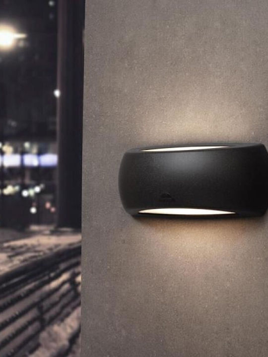 Eurolamp Spot de exterior montat pe perete E27 IP66 Dublu Fascicul