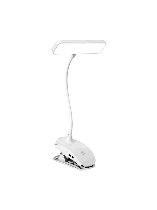 XO OZ06B Wiederaufladbar LED Schreibtischlampe und Clip in Weiß Farbe