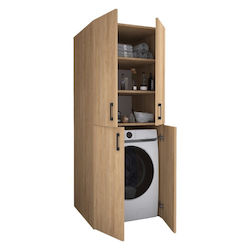 Megapap Millay Badezimmerschrank Wäscherei 70x70x180cm Eiche