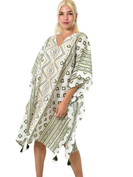 Potre Feminin Caftan de Plajă Chaki