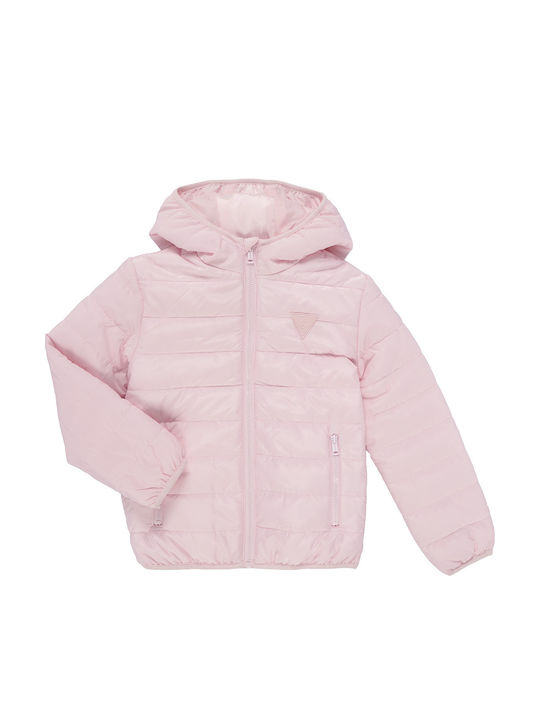 Παιδικό Καπιτονέ Μπουφάν με Κουκούλα Ballet Pink