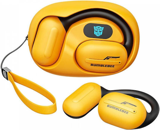 The Transformers TF-T20 Open Ear Bluetooth Handsfree Căști cu Carcasă de Încărcare Galben