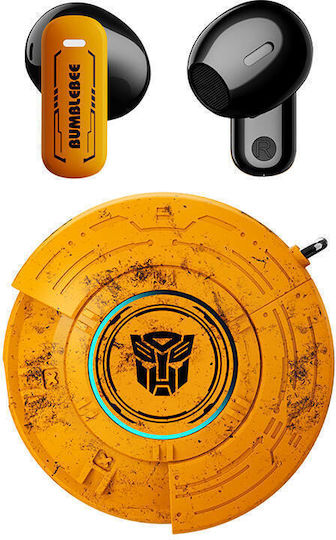 The Transformers TF-T31 In ear Bluetooth хендсфри Слушалки с Кутийка за Зареждане Жълт