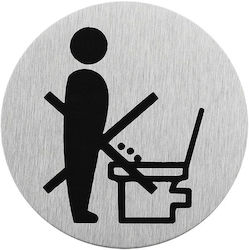 Seilflechter Sign Sticker Prohibition 7.5x7.5cm