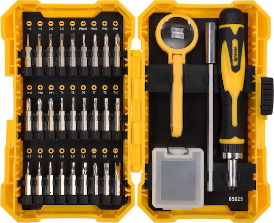 Vorel Screwdriver Ratchet with Interchangeable Tips