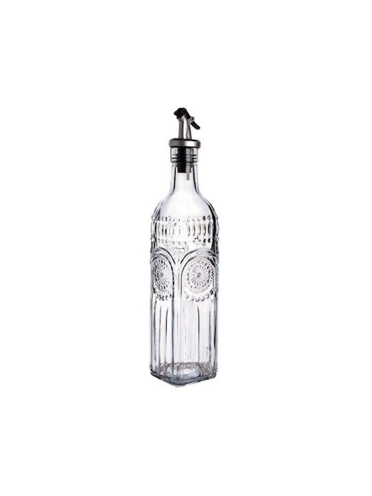 HS Aqua Flasche Wasser Glas mit Schraubverschluss Transparent 500ml