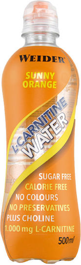 Weider L-carnitine Water με Καρνιτίνη 1000mg και Γεύση Sunny Orange 500ml