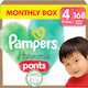 Pampers Pampers Windelhosen Harmonie Monatspackung Nr. 4 Für 9-15kg 168 Stück