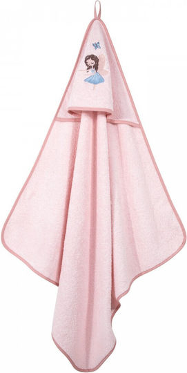 Greenwich Polo Club Детски Худи-Халат Dusty Rose Розов 80x80см