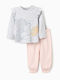 Zippy Pijama pentru copii Light grey