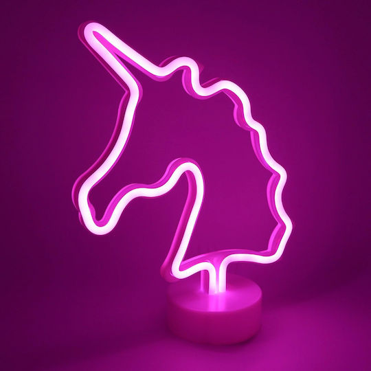 Παιδικό Διακοσμητικό Φωτιστικό Neon Ροζ