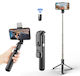 Techsuit Selfie-Stick mit Bluetooth Schwarz