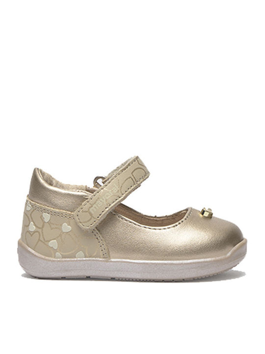 Mayoral Kids Leather Ballerinas with Elastic St...