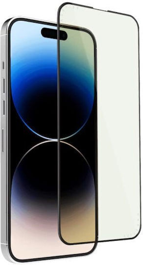 Adeziv complet Tempered Glass Negru (iPhone 16)