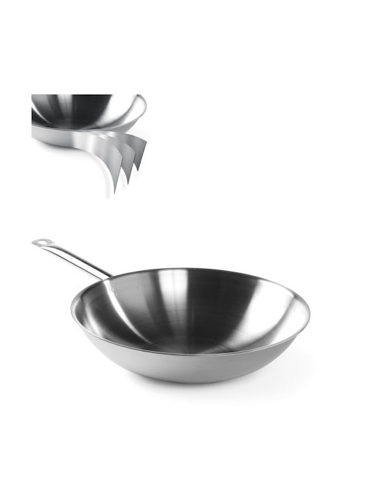 Tigaie Wok cu 3 Straturi Fără Capac Hendi 839003